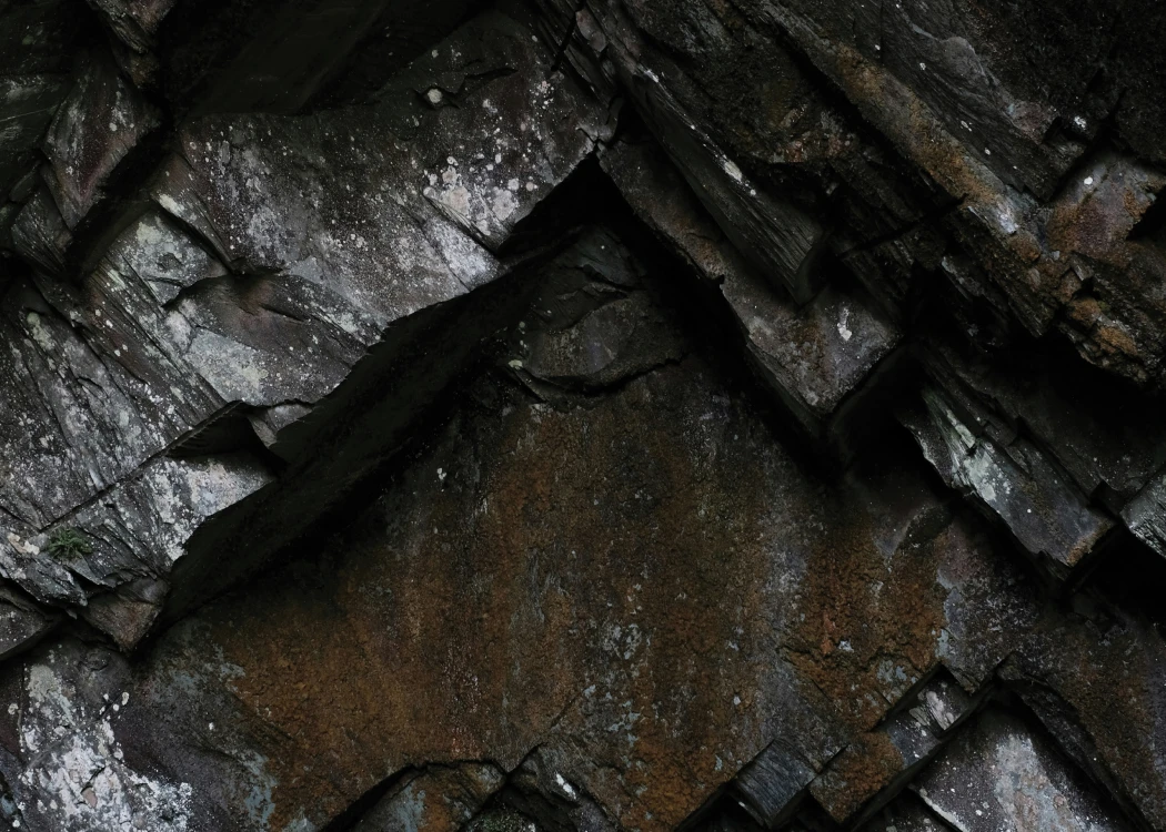Decades-old rock formation at the Dairy Farm Quarry.