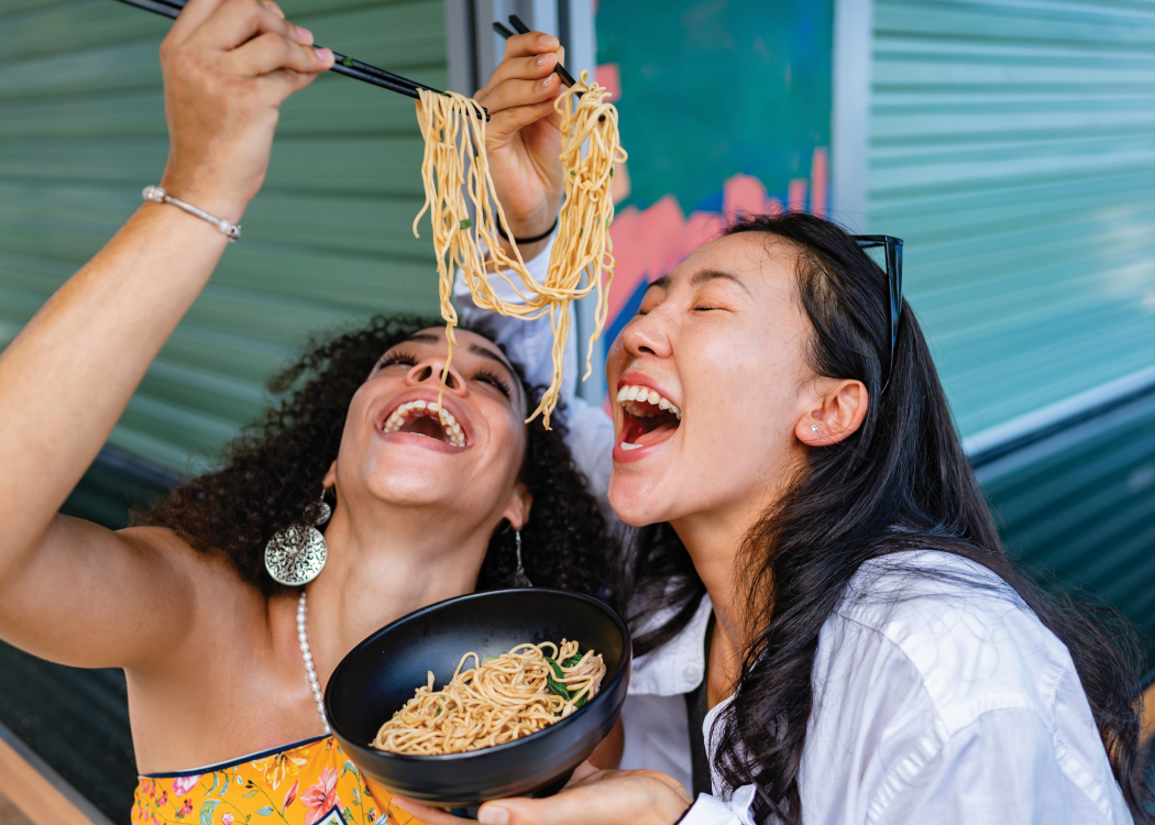 Take your pick from a wide selection of local and international menus.