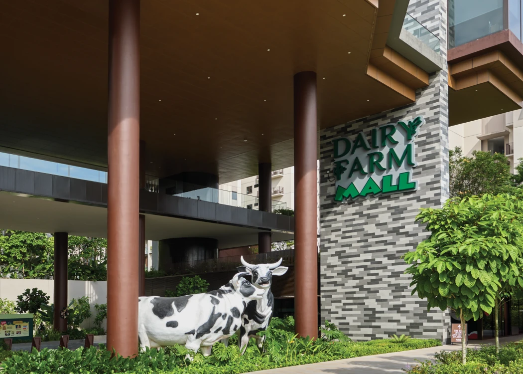 At your doorstep, Dairy Farm Mall offers residents beauty, health, education, retail stores, and F&B options.